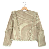 Beige NEGALI Cropped Boucle Tweed Jacket / IRO - Size 36