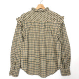 Beige Wool-blend FLOSSIA Plaid Top / ISABEL MARANT ETOILE - 38