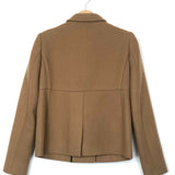 Beige Wool-blend Short Coat Jacket / MIU MIU - Size 40