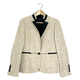 Beige/Gold VICTANA DELUXE Leather Blazer Jacket / ZADIG & VOLTAIRE DELUXE - Size 38