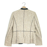 Beige/Gold VICTANA DELUXE Leather Blazer Jacket / ZADIG & VOLTAIRE DELUXE - Size 38
