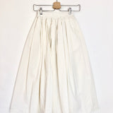 Beige/Yellow Striped Midi Skirt - One Size