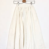 Beige/Yellow Striped Midi Skirt - One Size