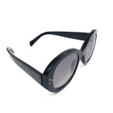 Black Acetate Oval Shape Sunglasses / CELINE