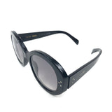 Black Acetate Oval Shape Sunglasses / CELINE