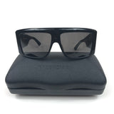 Black Acetate Oversized Thick Square Sunglasses / BALENCIAGA - One Size