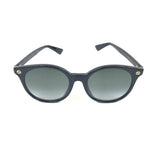 Black Acetate Round Frame Sunglasses / GUCCI
