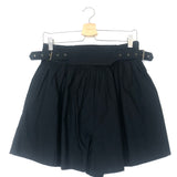 Black ADELINE Cotton Poplin Belted Shorts / ULLA JOHNSON - Size US 8