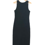 Black ALESSIA Ribbed Tank Midi Dress / ANINE BING - Size M