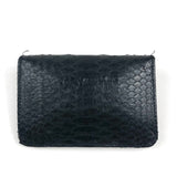 Black ALEX Python Silver Hardware Wallet / CLARIS VIROT