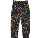 Black AMORINA Multicolor Printed Utility Pants / FARM RIO X ANTHROPOLOGIE - Size S