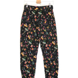 Black AMORINA Multicolor Printed Utility Pants / FARM RIO X ANTHROPOLOGIE - Size S