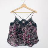 Black and Pink Velvet CHRISTY Camisole / ZADIG & VOLTAIRE - Size S