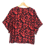 Black and Red Printed MAGICAL Top / IRO - Size 36