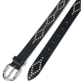 Black and Silver Studded LILIANA Belt / ISABEL MARANT - Size 80cm