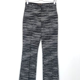 Black and White Cropped Space-Dyed Cotton Straight-Leg Pants / MISSONI - Size 40IT