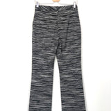 Black and White Cropped Space-Dyed Cotton Straight-Leg Pants / MISSONI - Size 40IT