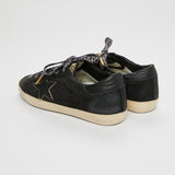 Black Suede Low Top Sneakers - model SUPERSTAR / GOLDEN GOOSE - Size 37