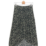 Black and White LENNY Asymmetric Midi Skirt / BA&SH - Size 1