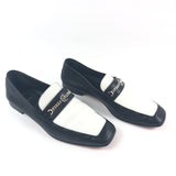 Black and White MJ MOC Leather Loafers / CHRISTIAN LOUBOUTIN - Size 39