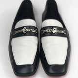 Black and White MJ MOC Leather Loafers / CHRISTIAN LOUBOUTIN - Size 39