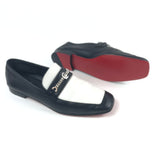 Black and White MJ MOC Leather Loafers / CHRISTIAN LOUBOUTIN - Size 39