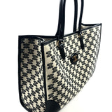 Black and White Monogram TRIOMPHE Horizontal Tote Bag / CELINE