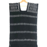 Black and White No. 81 Single Panel Fringed Supermini Kaftan / PIPPA HOLT - One Size