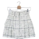 Black and White ORFALI High-rise Tweed Shorts / Iro - Size 34