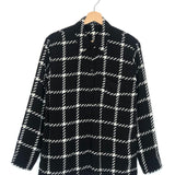 Black and White Plaid Long Sleeves Shirt / ANINE BING - Size XS