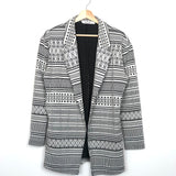 Black and White Printed Jacket / SWEEWE - Size S