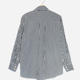 Black and White Striped FABRIZA Cotton Shirt / ISABEL MARANT - Size 34