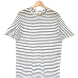 Black and White Striped LEONTINE Short Sleeves Linen Tee / ISABEL MARANT ETOILE - Size M