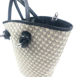 Black and White TAYLIN Monogram Tote Bag / ANINE BING