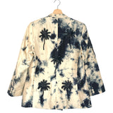 Black and White Tie Dye Silk Blazer Jacket / SANAH YASIN - Size S