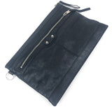 Black Arena Classic Clip M Leather Clutch Bag / BALENCIAGA