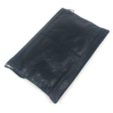 Black Arena Classic Clip M Leather Clutch Bag / BALENCIAGA
