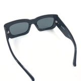 Black ATICO MARFA Square Frame Sunglasses / LINDA FARROW