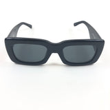 Black ATICO MARFA Square Frame Sunglasses / LINDA FARROW
