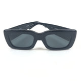 Black ATICO MARFA Square Frame Sunglasses / LINDA FARROW