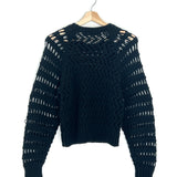 Black ATTICA Open-Knit Organic Cotton-blend Sweater / IRO - Size XS