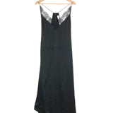 Black BEDIRA Low-cut Silk Slip Maxi Dress / IRO - Size 36