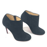 Black BELLISSIMA 100 Suede Ankle Boots / CHRISTIAN LOUBOUTIN - Size 38.5