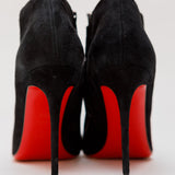 Black BELLISSIMA 100 Suede Ankle Boots / CHRISTIAN LOUBOUTIN - Size 38.5
