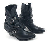 Black BERLIN Leather Boots / CELINE - Size 38