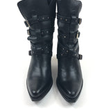 Black BERLIN Leather Boots / CELINE - Size 38