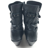 Black BERLIN Leather Boots / CELINE - Size 38