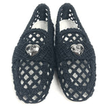 Black Braided Interlocking CC Logo Loafers / CHANEL - Size 37C