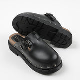 Black Calfskin Leather DIORQUAKE Clogs / DIOR - Size 40
