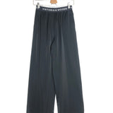 Black CARLTON Cupro Satinated Pants / VIkTORIA & WOODS - Size 32